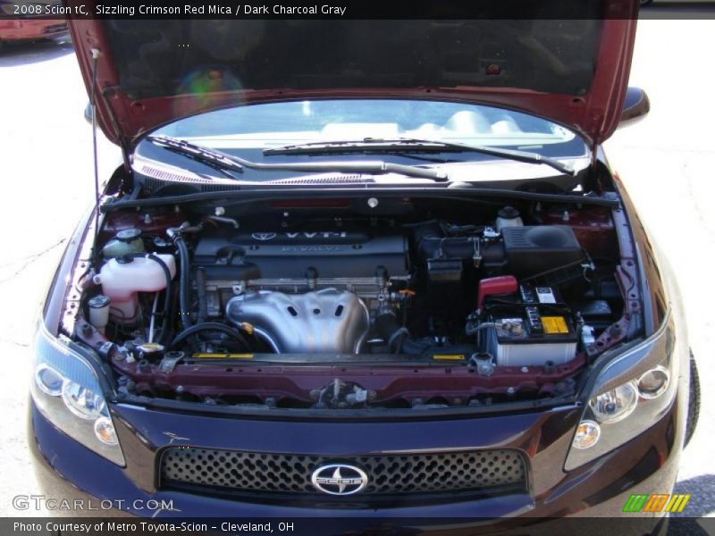 Sizzling Crimson Red Mica / Dark Charcoal Gray 2008 Scion tC