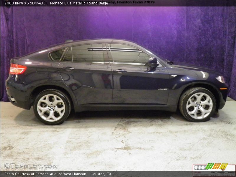 Monaco Blue Metallic / Sand Beige 2008 BMW X6 xDrive35i
