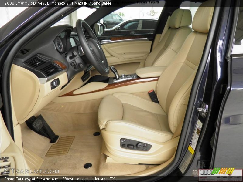 Monaco Blue Metallic / Sand Beige 2008 BMW X6 xDrive35i