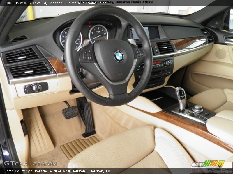 Monaco Blue Metallic / Sand Beige 2008 BMW X6 xDrive35i