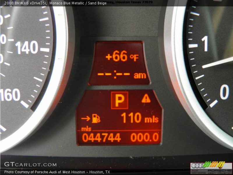 Monaco Blue Metallic / Sand Beige 2008 BMW X6 xDrive35i