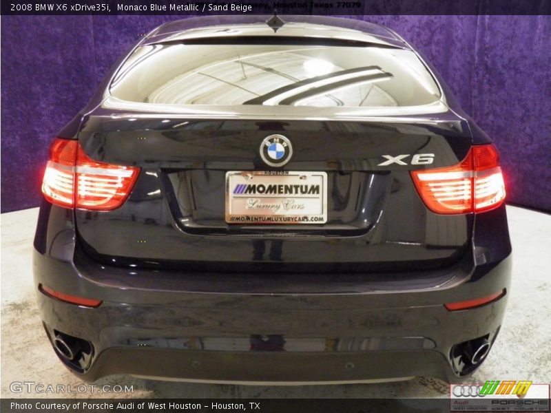 Monaco Blue Metallic / Sand Beige 2008 BMW X6 xDrive35i