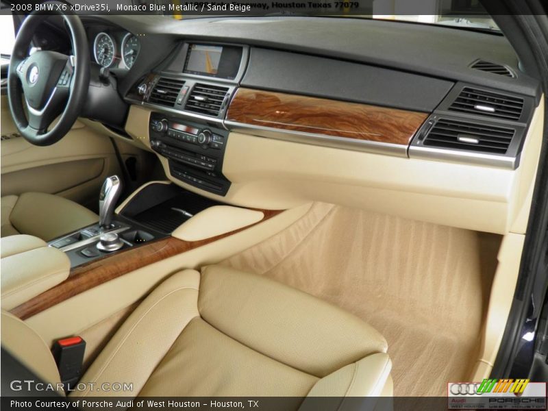 Monaco Blue Metallic / Sand Beige 2008 BMW X6 xDrive35i