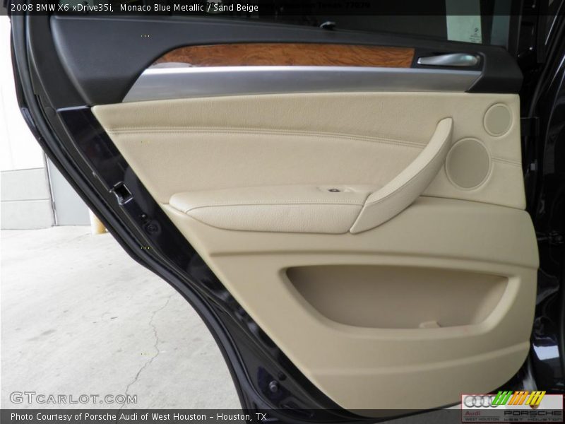 Monaco Blue Metallic / Sand Beige 2008 BMW X6 xDrive35i