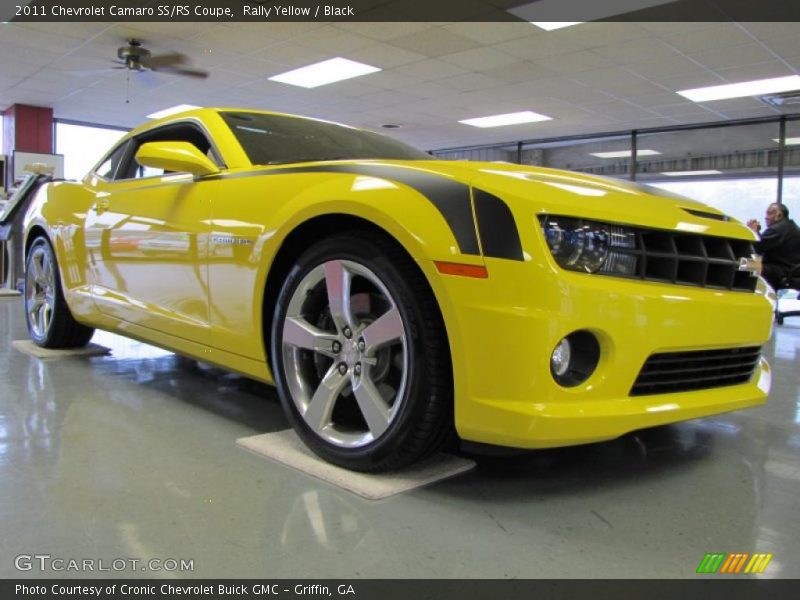 Rally Yellow / Black 2011 Chevrolet Camaro SS/RS Coupe