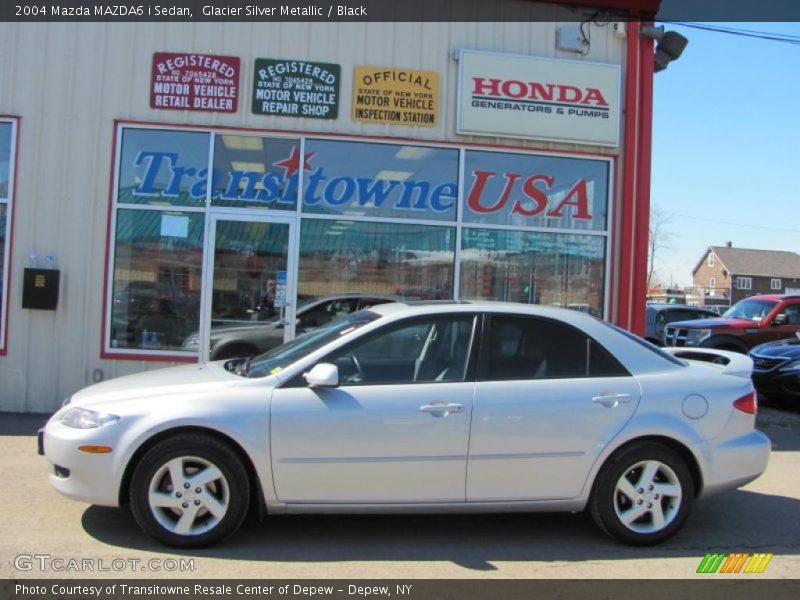 Glacier Silver Metallic / Black 2004 Mazda MAZDA6 i Sedan