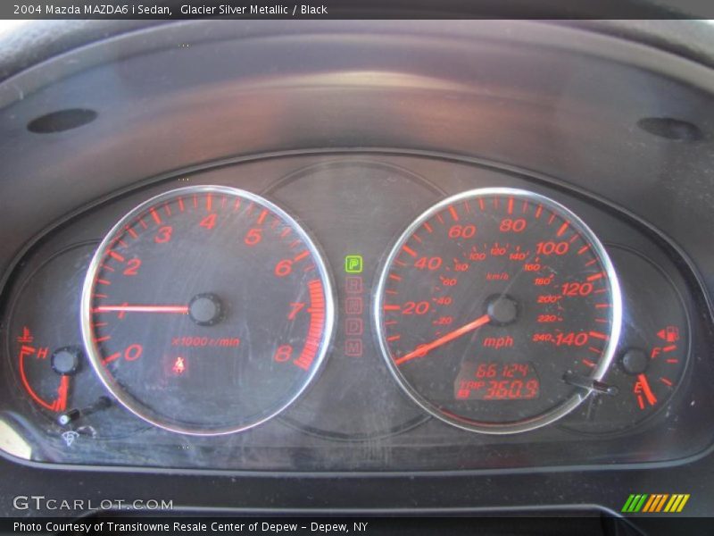 Glacier Silver Metallic / Black 2004 Mazda MAZDA6 i Sedan