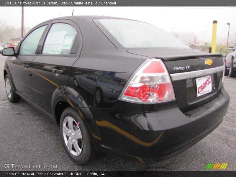Black Granite Metallic / Charcoal 2011 Chevrolet Aveo LT Sedan