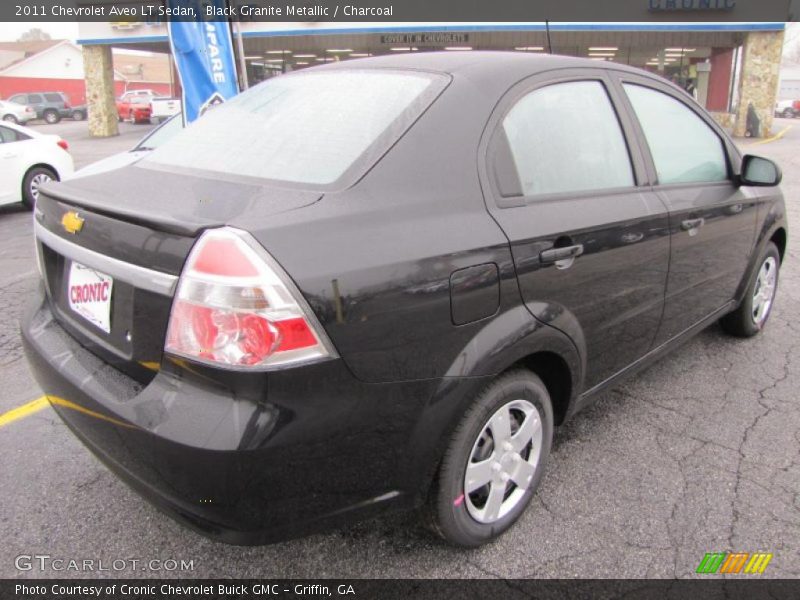 Black Granite Metallic / Charcoal 2011 Chevrolet Aveo LT Sedan