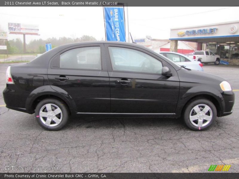 Black Granite Metallic / Charcoal 2011 Chevrolet Aveo LT Sedan