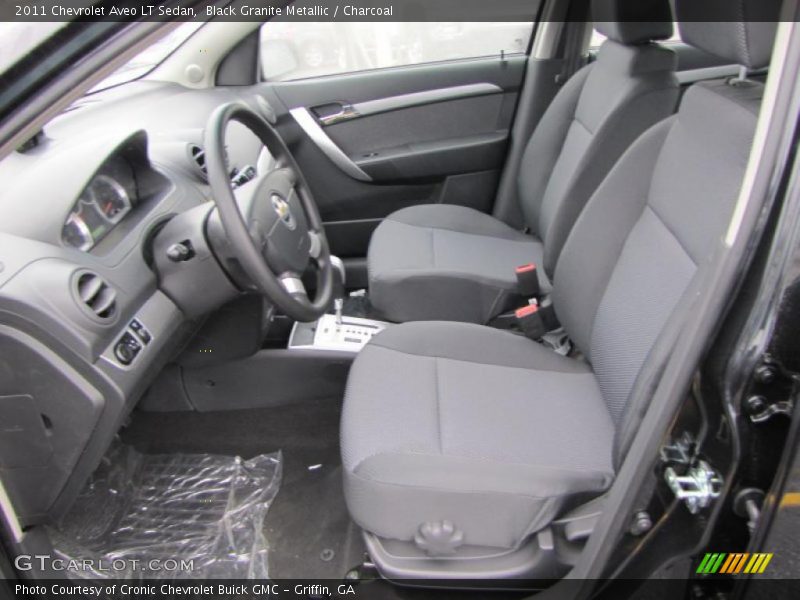 Black Granite Metallic / Charcoal 2011 Chevrolet Aveo LT Sedan