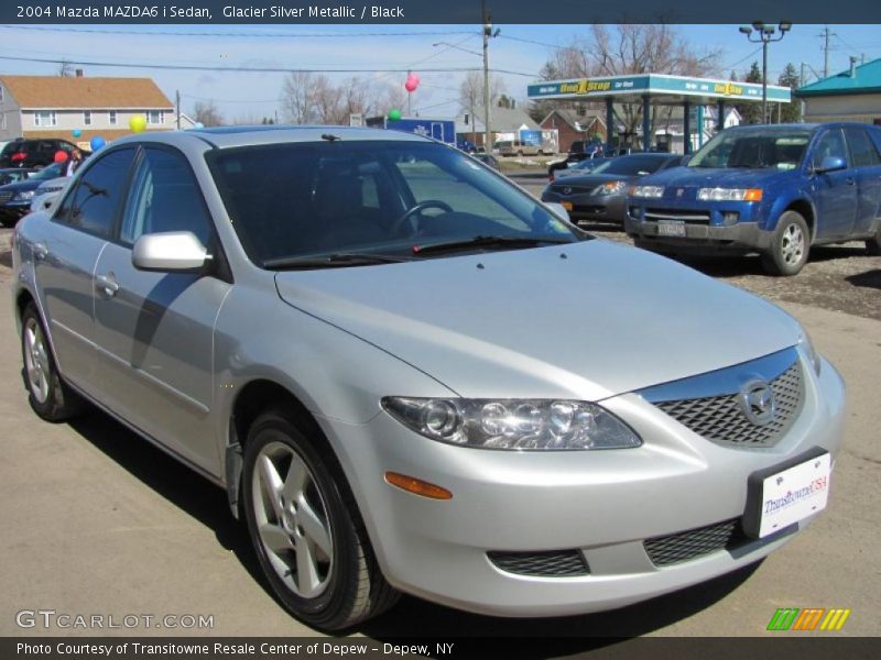 Glacier Silver Metallic / Black 2004 Mazda MAZDA6 i Sedan