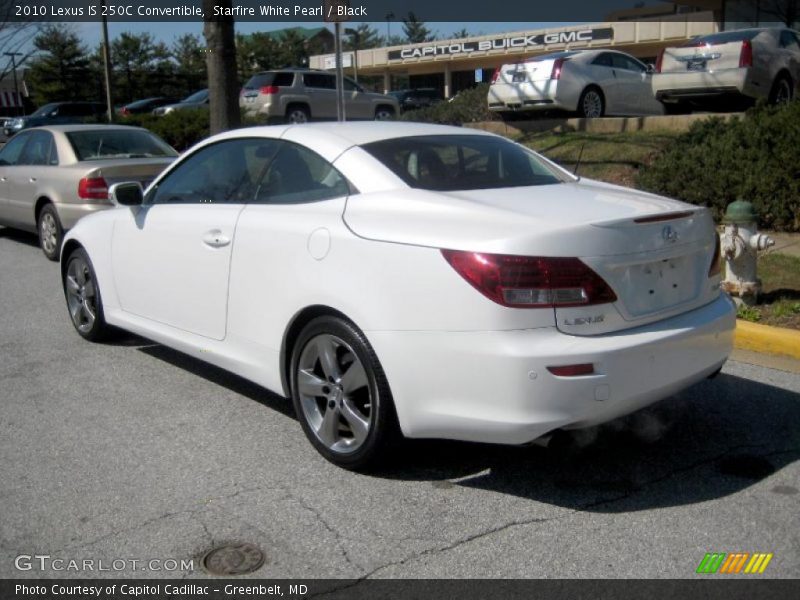 Starfire White Pearl / Black 2010 Lexus IS 250C Convertible