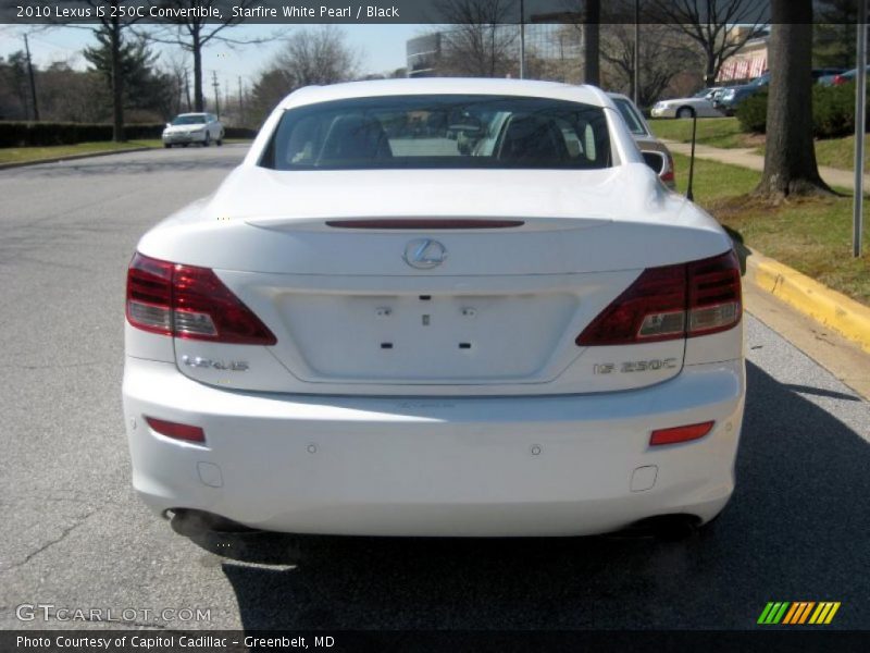 Starfire White Pearl / Black 2010 Lexus IS 250C Convertible