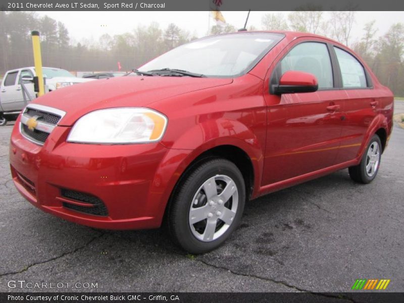 Sport Red / Charcoal 2011 Chevrolet Aveo LT Sedan