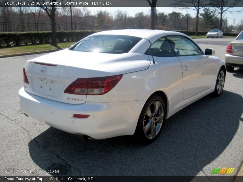 Starfire White Pearl / Black 2010 Lexus IS 250C Convertible