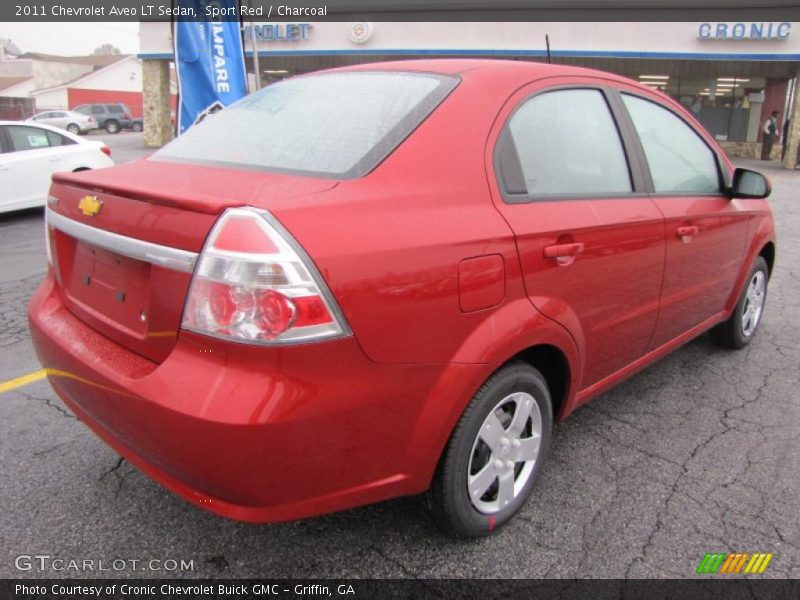 Sport Red / Charcoal 2011 Chevrolet Aveo LT Sedan