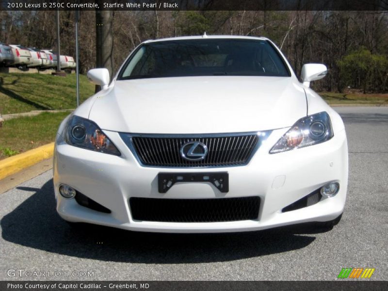 Starfire White Pearl / Black 2010 Lexus IS 250C Convertible