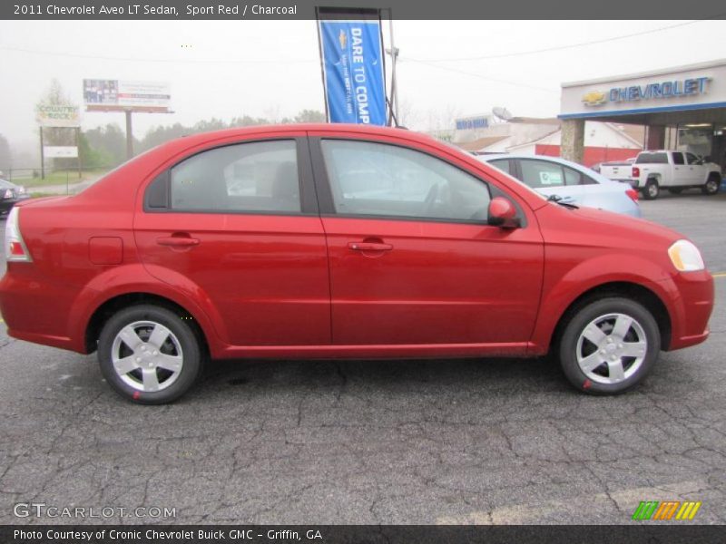 Sport Red / Charcoal 2011 Chevrolet Aveo LT Sedan