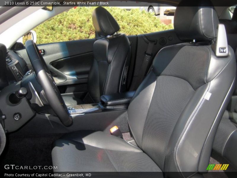Starfire White Pearl / Black 2010 Lexus IS 250C Convertible