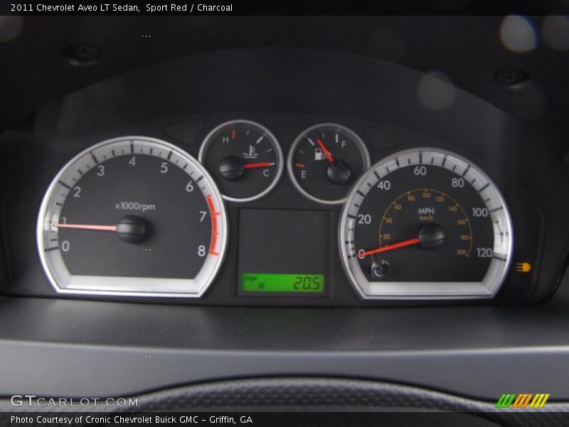 Sport Red / Charcoal 2011 Chevrolet Aveo LT Sedan