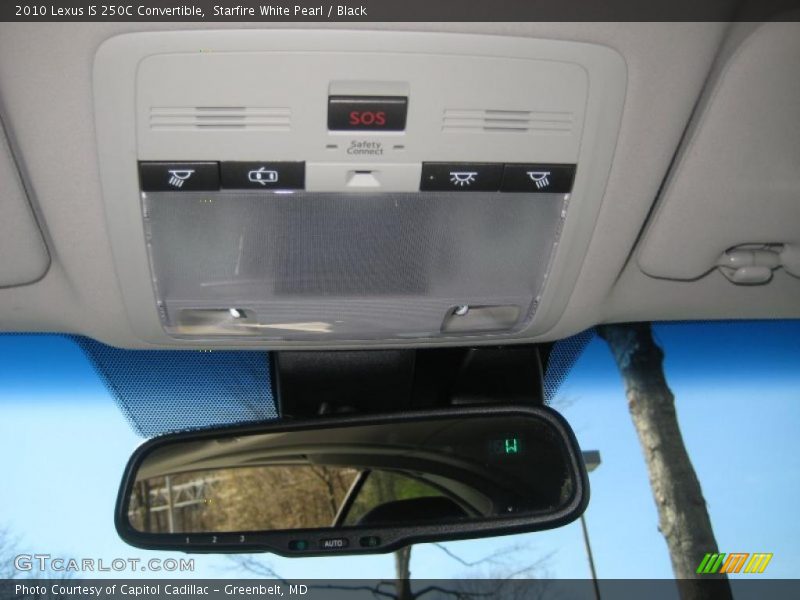 Starfire White Pearl / Black 2010 Lexus IS 250C Convertible