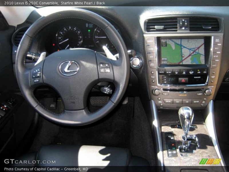 Starfire White Pearl / Black 2010 Lexus IS 250C Convertible