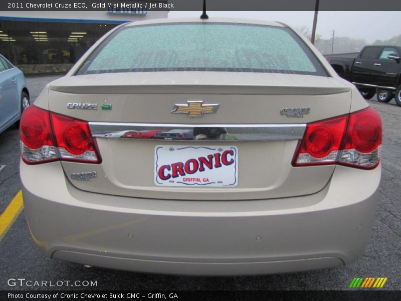 Gold Mist Metallic / Jet Black 2011 Chevrolet Cruze ECO