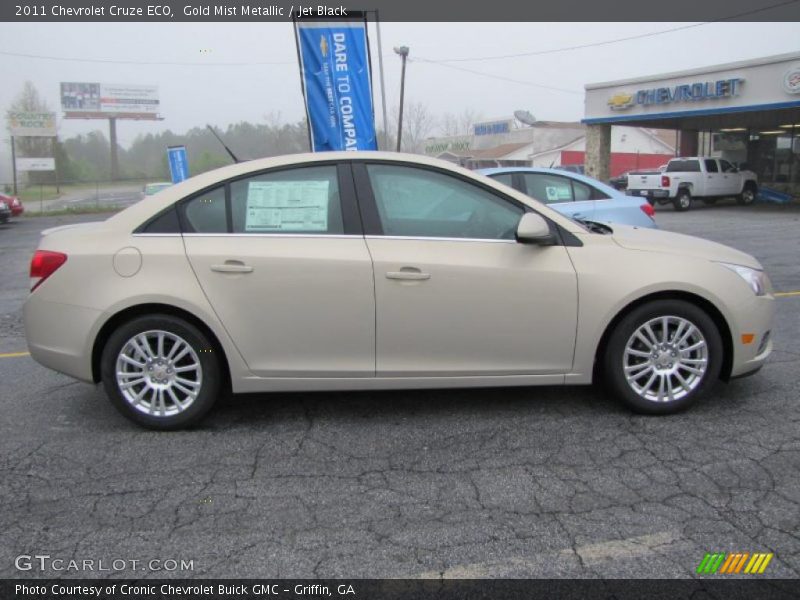 Gold Mist Metallic / Jet Black 2011 Chevrolet Cruze ECO