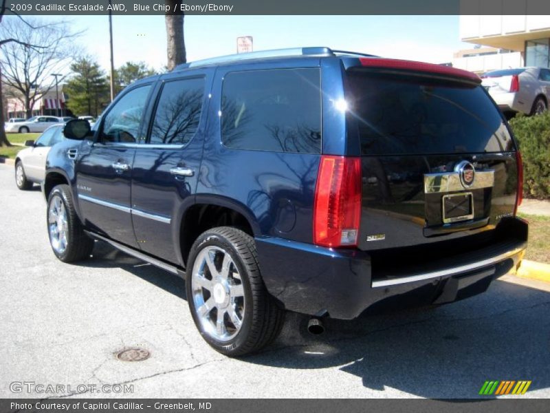 Blue Chip / Ebony/Ebony 2009 Cadillac Escalade AWD
