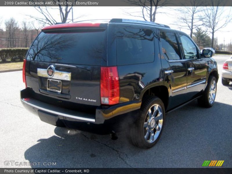 Blue Chip / Ebony/Ebony 2009 Cadillac Escalade AWD