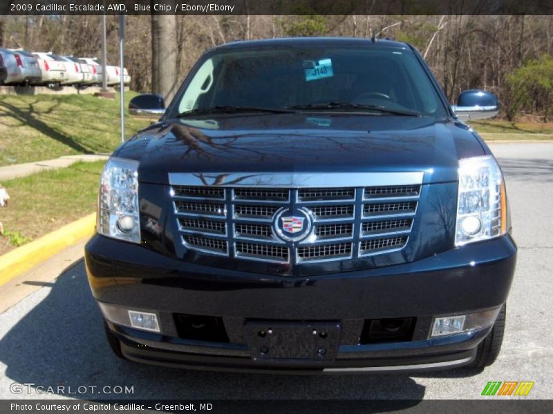 Blue Chip / Ebony/Ebony 2009 Cadillac Escalade AWD