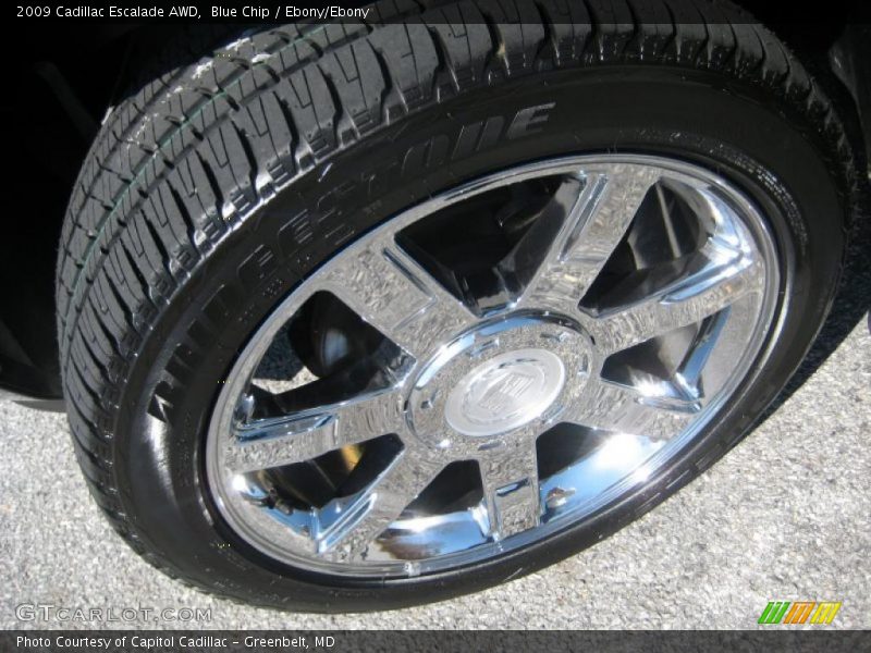 Blue Chip / Ebony/Ebony 2009 Cadillac Escalade AWD