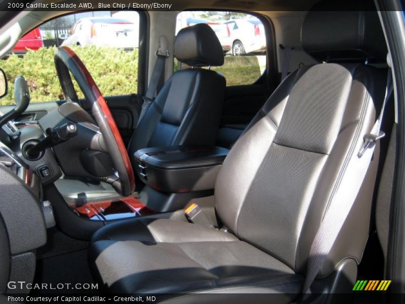 Blue Chip / Ebony/Ebony 2009 Cadillac Escalade AWD