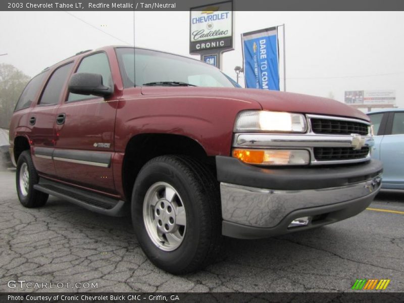 Redfire Metallic / Tan/Neutral 2003 Chevrolet Tahoe LT