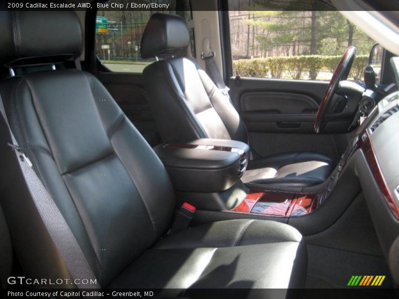 Blue Chip / Ebony/Ebony 2009 Cadillac Escalade AWD