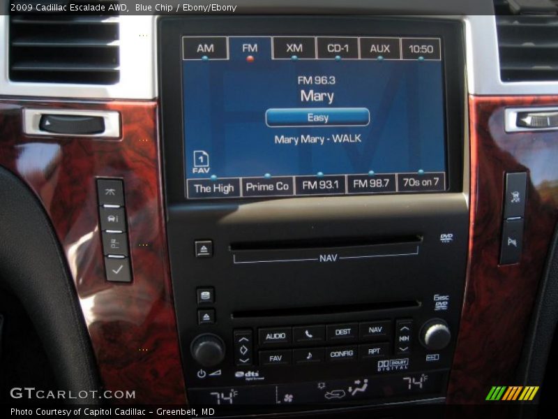 Blue Chip / Ebony/Ebony 2009 Cadillac Escalade AWD