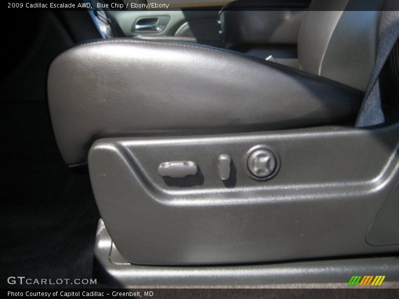 Blue Chip / Ebony/Ebony 2009 Cadillac Escalade AWD