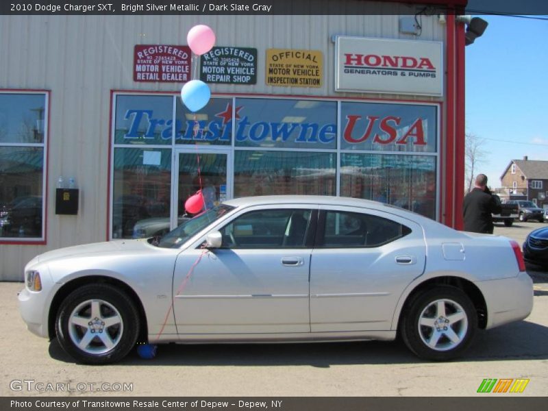 Bright Silver Metallic / Dark Slate Gray 2010 Dodge Charger SXT
