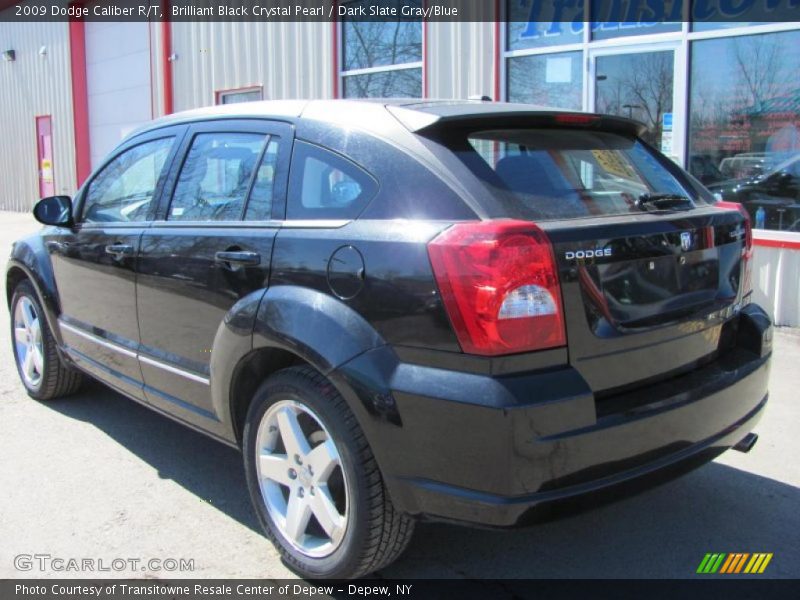 Brilliant Black Crystal Pearl / Dark Slate Gray/Blue 2009 Dodge Caliber R/T