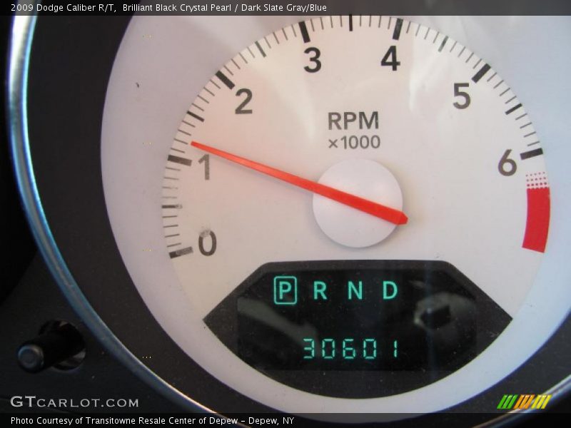 Brilliant Black Crystal Pearl / Dark Slate Gray/Blue 2009 Dodge Caliber R/T