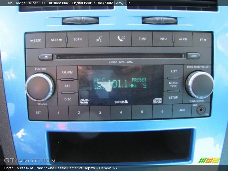 Brilliant Black Crystal Pearl / Dark Slate Gray/Blue 2009 Dodge Caliber R/T