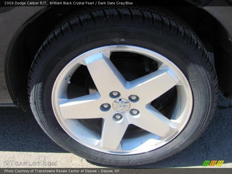 Brilliant Black Crystal Pearl / Dark Slate Gray/Blue 2009 Dodge Caliber R/T