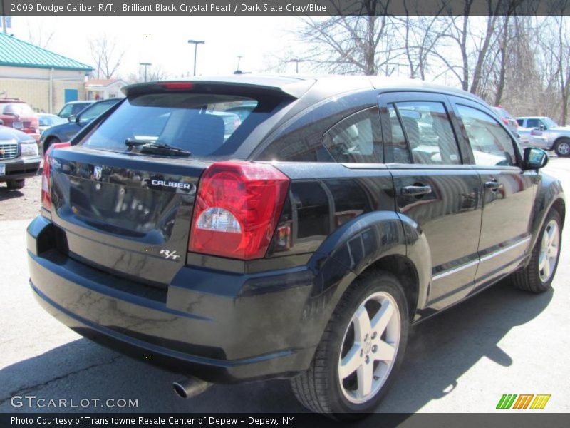 Brilliant Black Crystal Pearl / Dark Slate Gray/Blue 2009 Dodge Caliber R/T