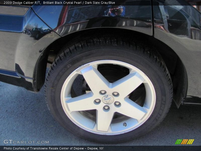 Brilliant Black Crystal Pearl / Dark Slate Gray/Blue 2009 Dodge Caliber R/T