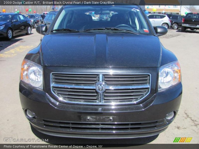 Brilliant Black Crystal Pearl / Dark Slate Gray/Blue 2009 Dodge Caliber R/T