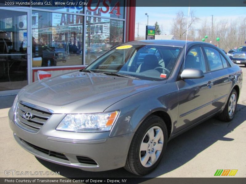 Willow Gray / Gray 2009 Hyundai Sonata GLS
