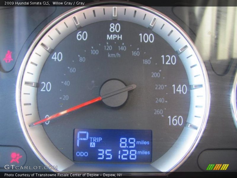 Willow Gray / Gray 2009 Hyundai Sonata GLS
