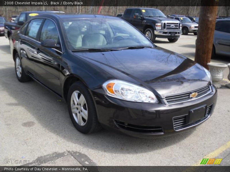 Black / Ebony Black 2008 Chevrolet Impala LS