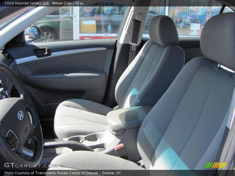 Willow Gray / Gray 2009 Hyundai Sonata GLS